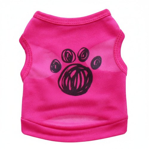 Footprint Print Lightweight Pet Vest Apparel for Dogs and Cats