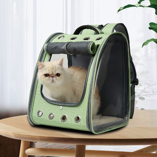 Transparent Pet Backpack Carrier for Small Cats and Dogs Travel Bag