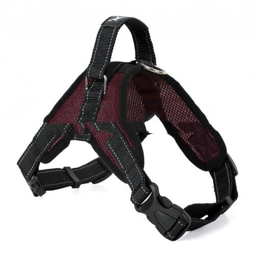 Adjustable Mesh Dog Harness Saddle Style Vest with Matching Leash