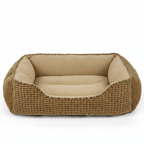 Washable Orthopedic Rectangular Bolster Dog Bed & Sofa